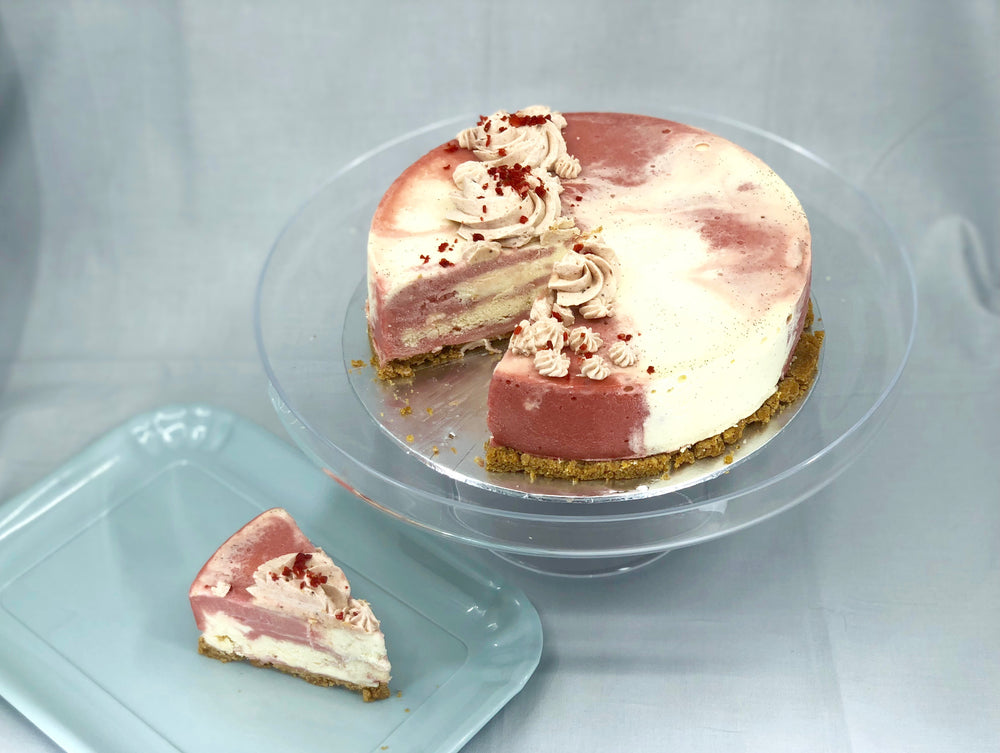 New Strawberries & Cream Ice Cream Cake