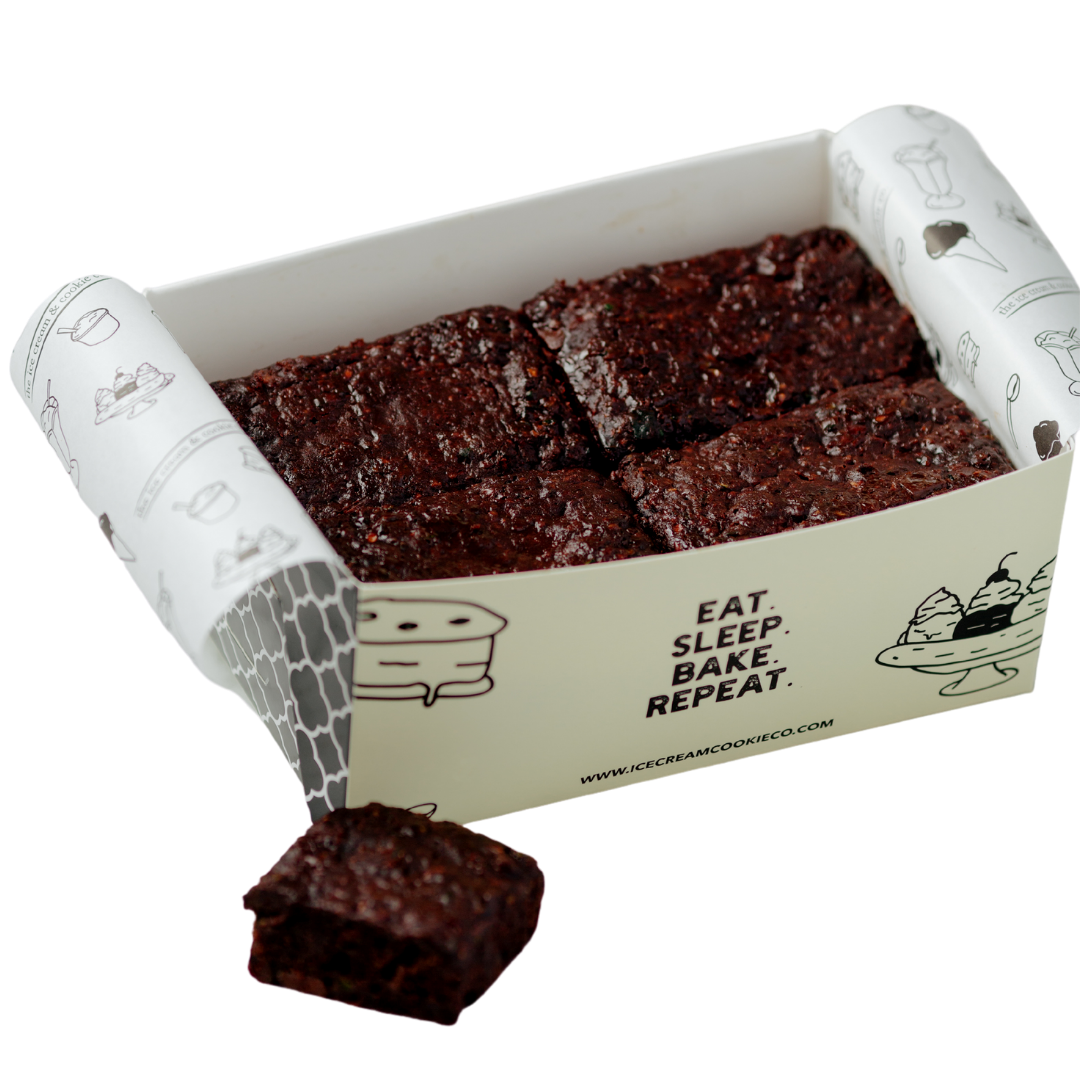 Zucchini Brownies (Box of 8) The Ice Cream & Cookie Co.