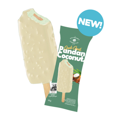 Pandan Coconut Frozen Dessert Stick